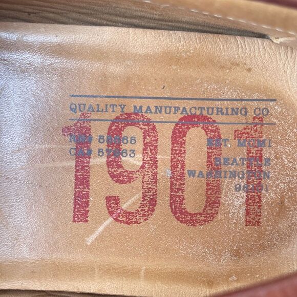 1901 Nordstrom rich brown leather loafers, made in Brazil, great condition, 12M - Picture 3 of 6